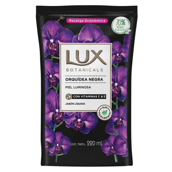 LUX JABON LIQUIDO 220ML ORQUIDEA NEGRA