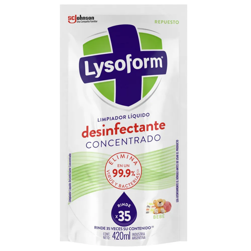 LYSOFORM LIMPIADOR LIQUIDO 420ML BEBE