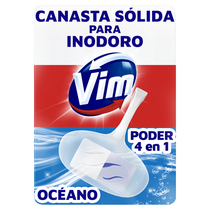 VIM CANASTA INODORO OCEANO 3EN1