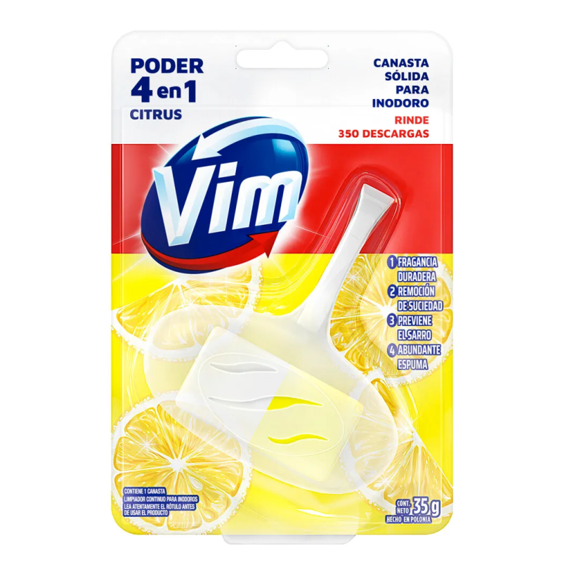 VIM CANASTA INODORO CITRIUS 3EN1