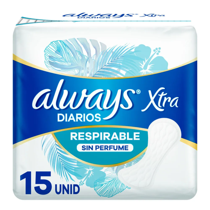 ALWAYS PROTECTORES DIARIOS 15U RESPIRABLE