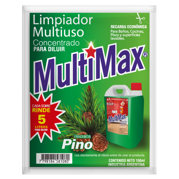 MULTIMAX LIMPIADOR  CONCENTRADO LIQUIDO (RINDE 5L)