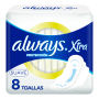 ALWAYS TOALLA 8U XTRA PROTECCION CON ALAS SUAVE