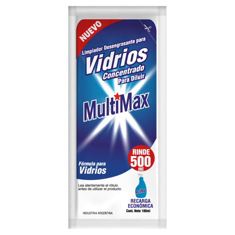 MULTIMAX VIDRIOS 100ML (RINDE 500ML)