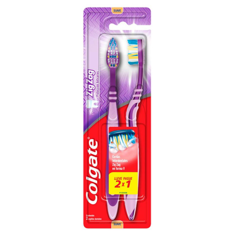 COLGATE CEPILLO DIENTES ZIGZAG 2U SUAVE